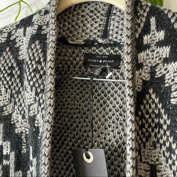 Lucky Brand Women’s Open Front Cardigan size L - Picture 5 of 9